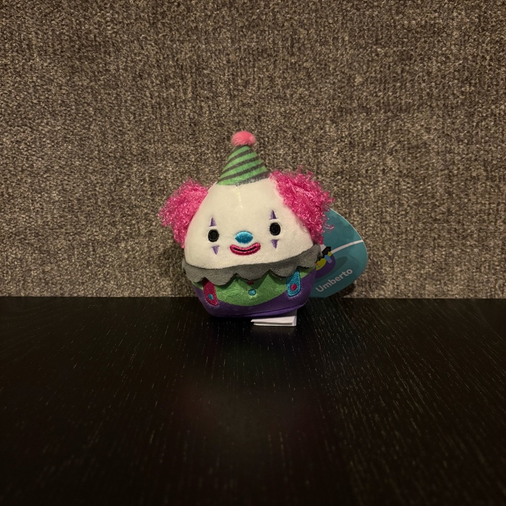 Umberto Clown Squishmallow Clip
